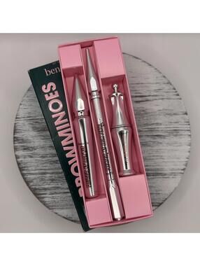 Benefit Brownimoes Set Light Brown SHADE 3 Precisely My Brow Pencil Wax Gel BNIB